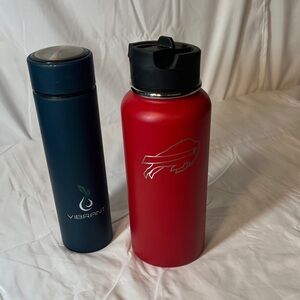 Black and Red Stainless Steel Tumblers